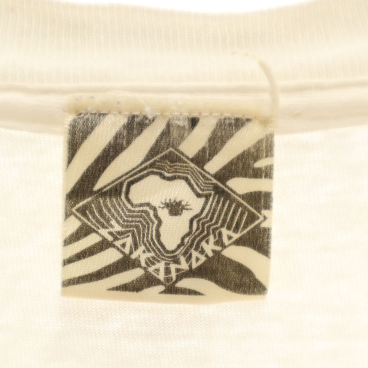 ZAKANAKA 90s USA製 オールド チーター 半袖 Tシャツ L ホワイト シングルステッチ アニマル柄 メンズ