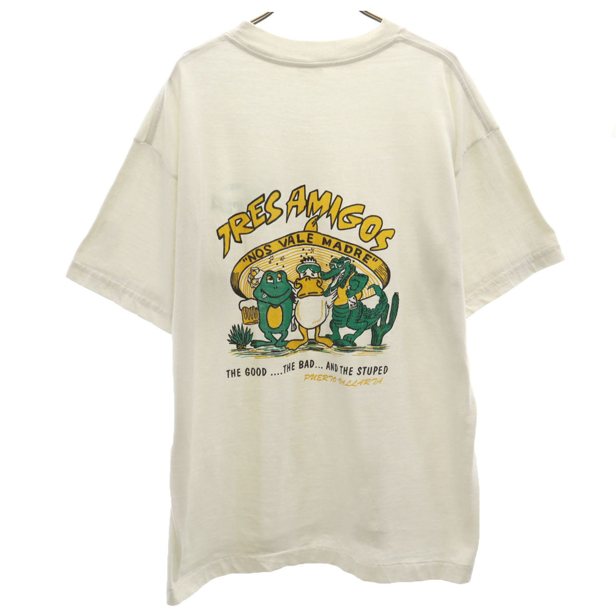 OLD オールド 90s バックプリント アニマル 半袖 Tシャツ ホワイト メンズ