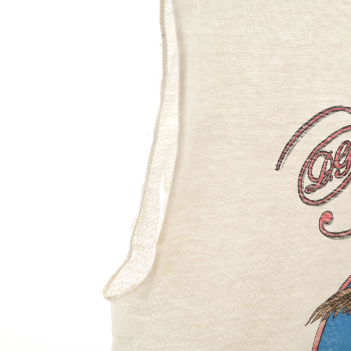 OLD オールド 80s 90s イーグル プリント ノースリーブ Tシャツ ホワイト メンズ