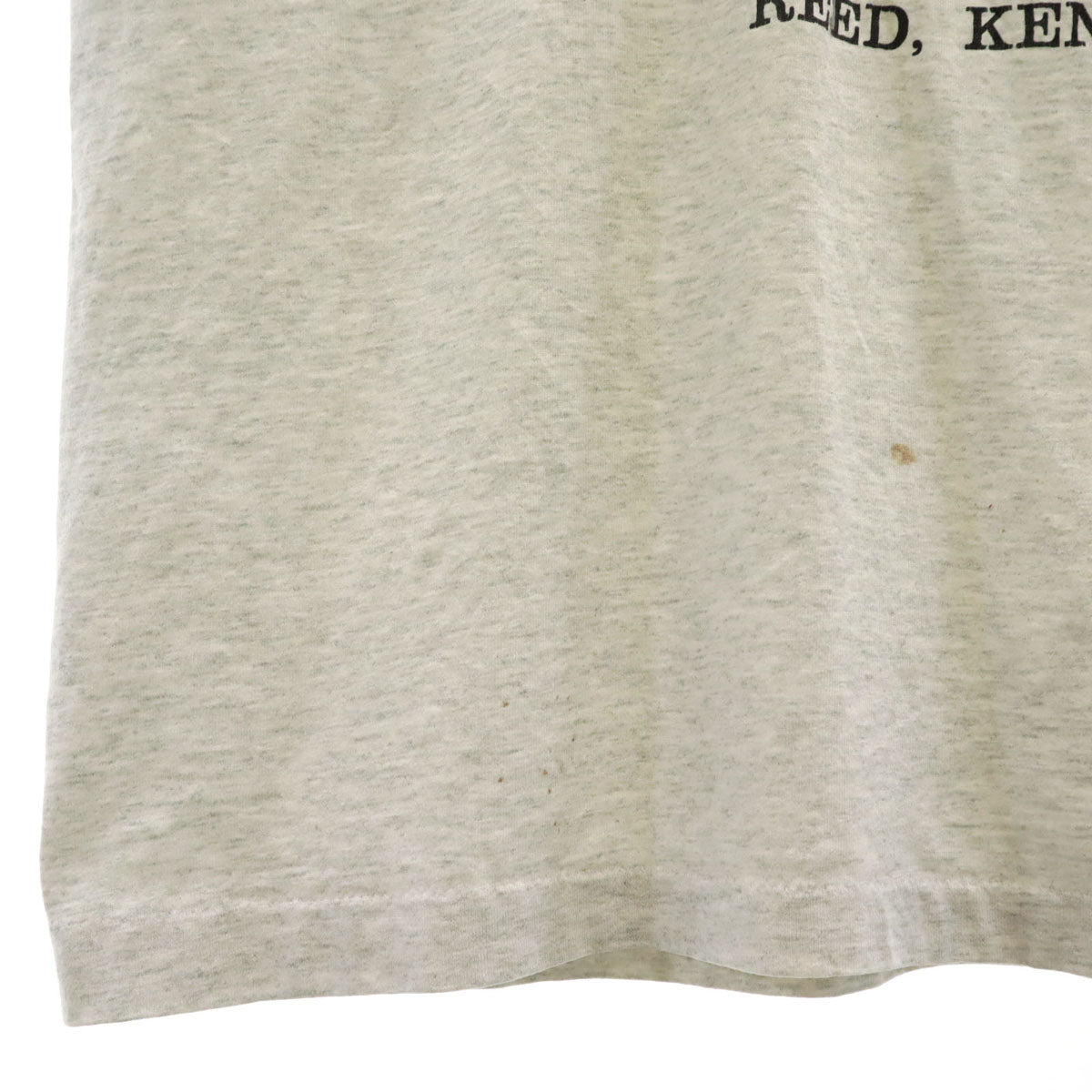 FRUIT OF THE LOOM BEST フルーツオブザルーム ベスト 90s USA製 オールド 鹿 プリント 半袖 Tシャツ XL グレー シングルステッチ メンズ