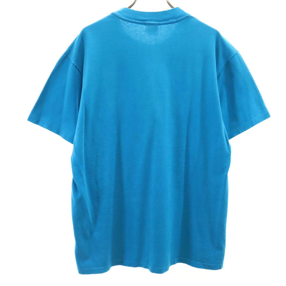 STEDMAN ステッドマン 90s USA製 オールド フィットネスクラブ ベアプリント 半袖 Tシャツ L 水色 企業モノ クマ アニマル メンズ