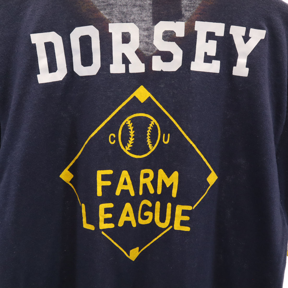 Don Alleson Athletic 80s USA製 ヴィンテージ 半袖 Vネック Tシャツ S ネイビー系 メンズ