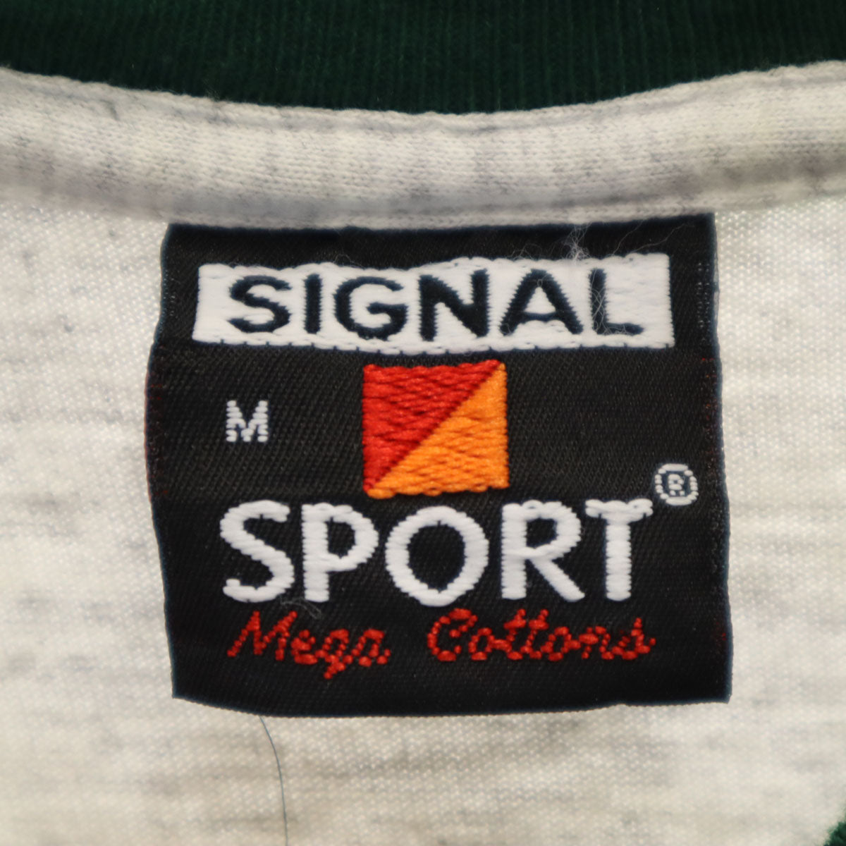 SIGNAL SPORTS シグナルスポーツ 90s USA製 オールド 半袖 リンガー Tシャツ M グレー メンズ