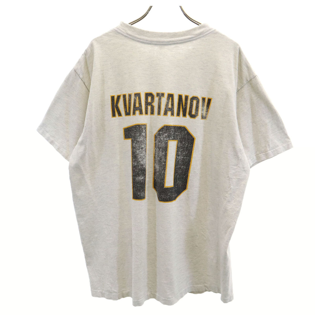 OLD オールド 90s プリント 半袖 Tシャツ グレー シングルステッチ メンズ