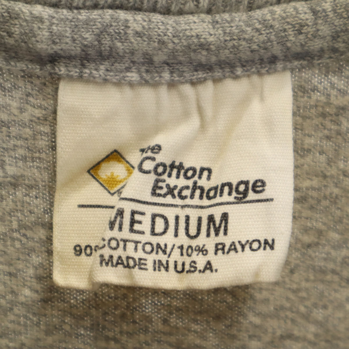 The Cotton Exchange ザコットンエクスチェンジ 90s USA製 オールド 半袖 Tシャツ M グレー シングルステッチ メンズ