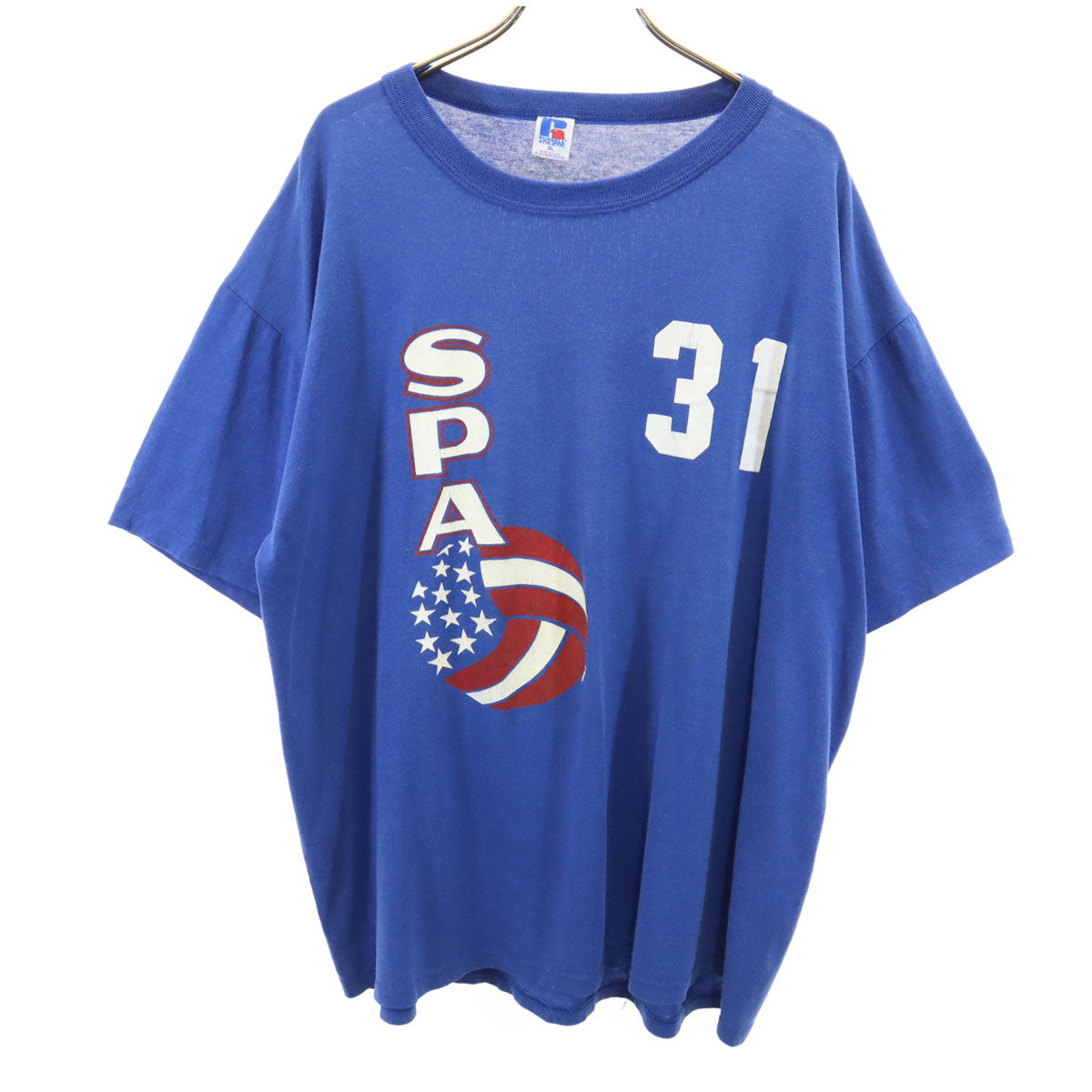 RUSSELL ATHLETIC ラッセルアスレチック 90s USA製 オールド 半袖 Tシャツ XL ブルー メンズ