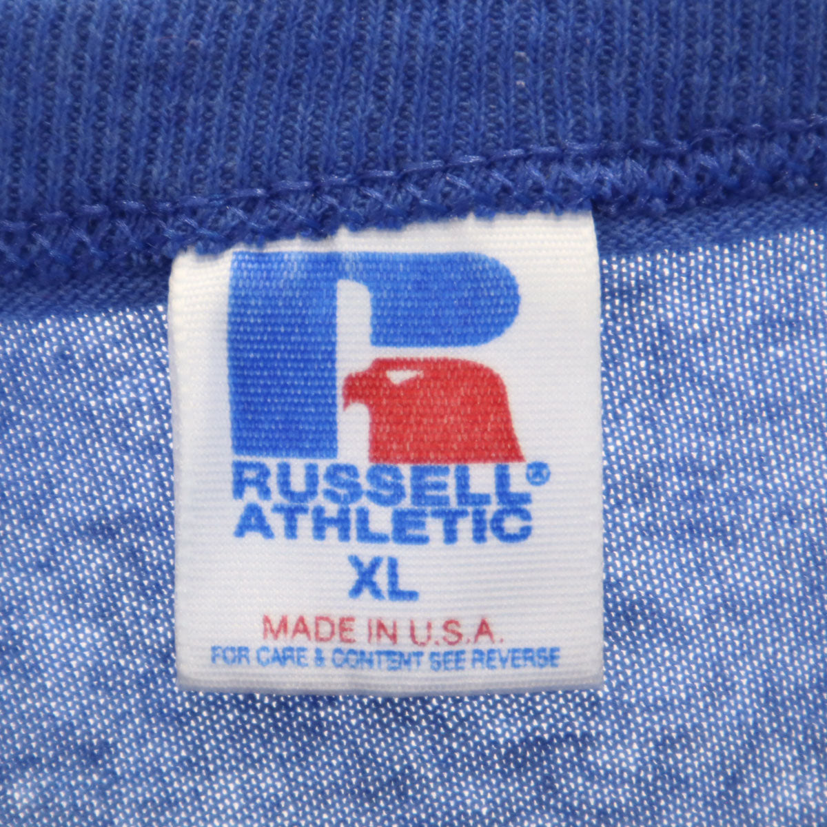 RUSSELL ATHLETIC ラッセルアスレチック 90s USA製 オールド 半袖 Tシャツ XL ブルー メンズ