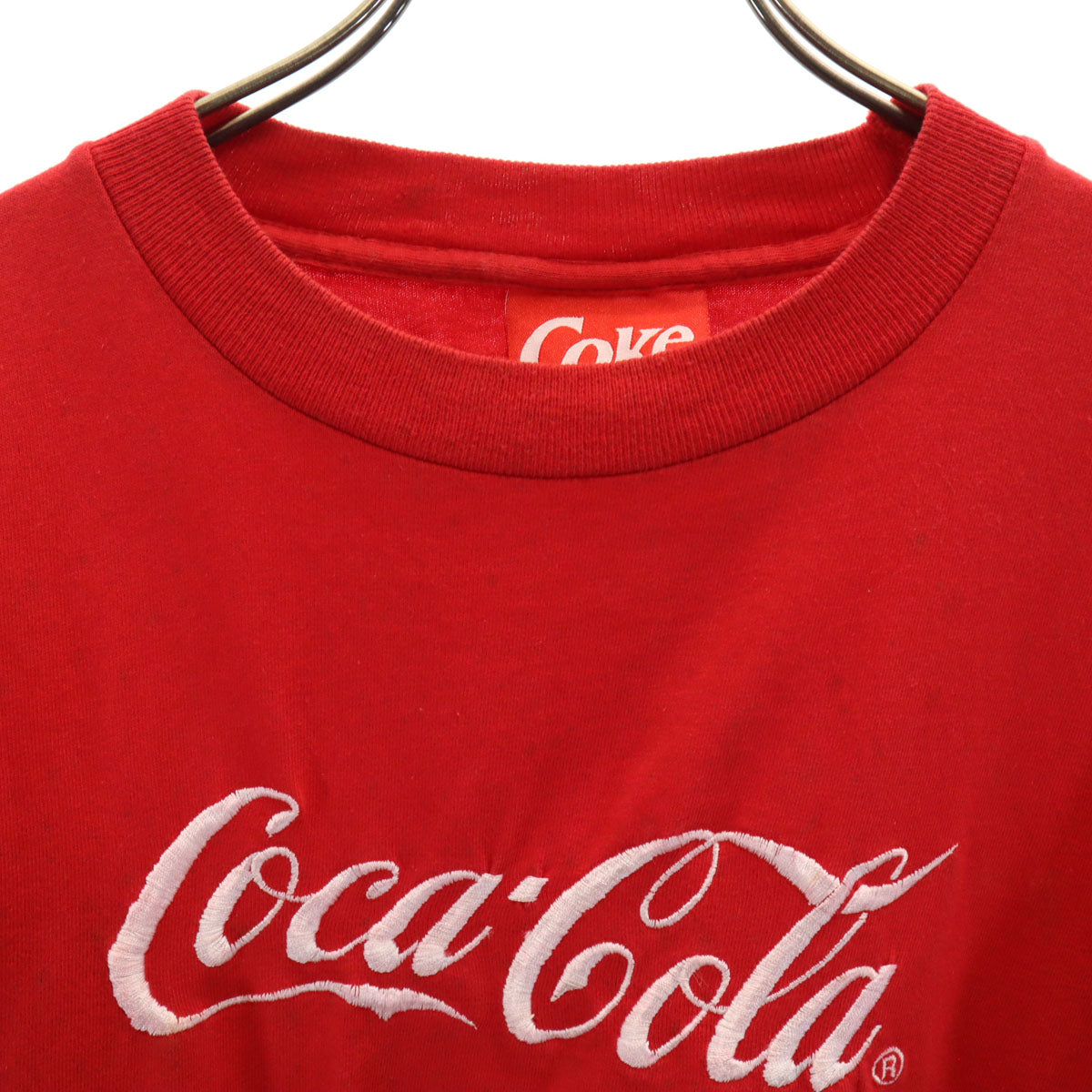 Coke コーク 90s USA製 オールド 半袖 Tシャツ L 赤 シングルステッチ メンズ