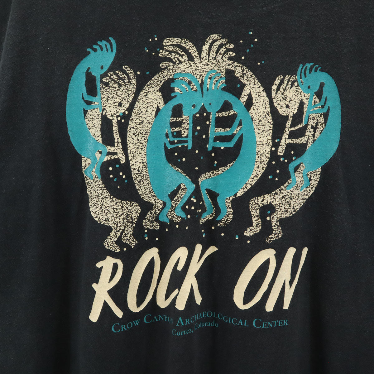 FRUIT OF THE LOOM フルーツオブザルーム 90s オールド ROCK ON 半袖 Tシャツ L ブラック シングルステッチ メンズ