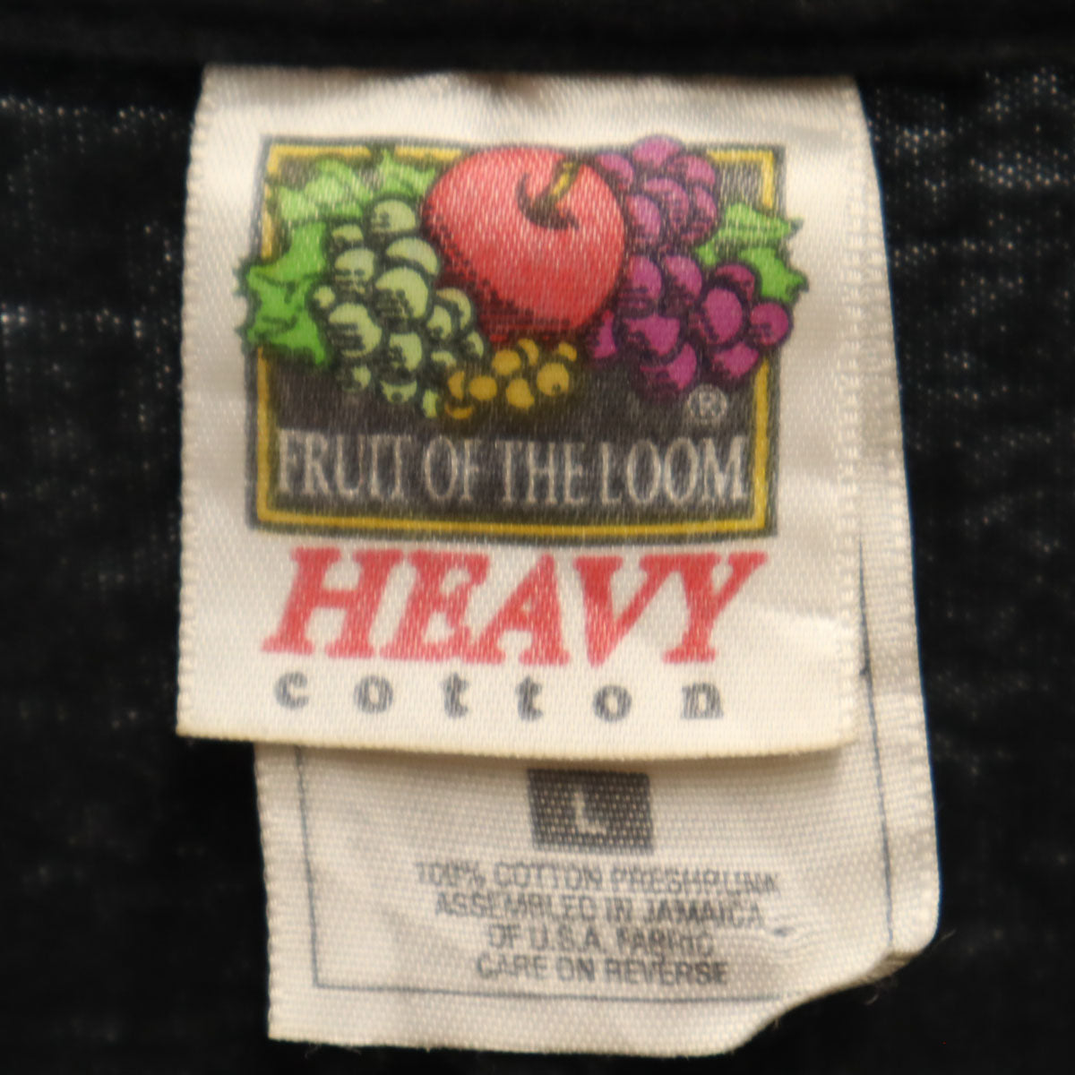 FRUIT OF THE LOOM フルーツオブザルーム 90s オールド ROCK ON 半袖 Tシャツ L ブラック シングルステッチ メンズ