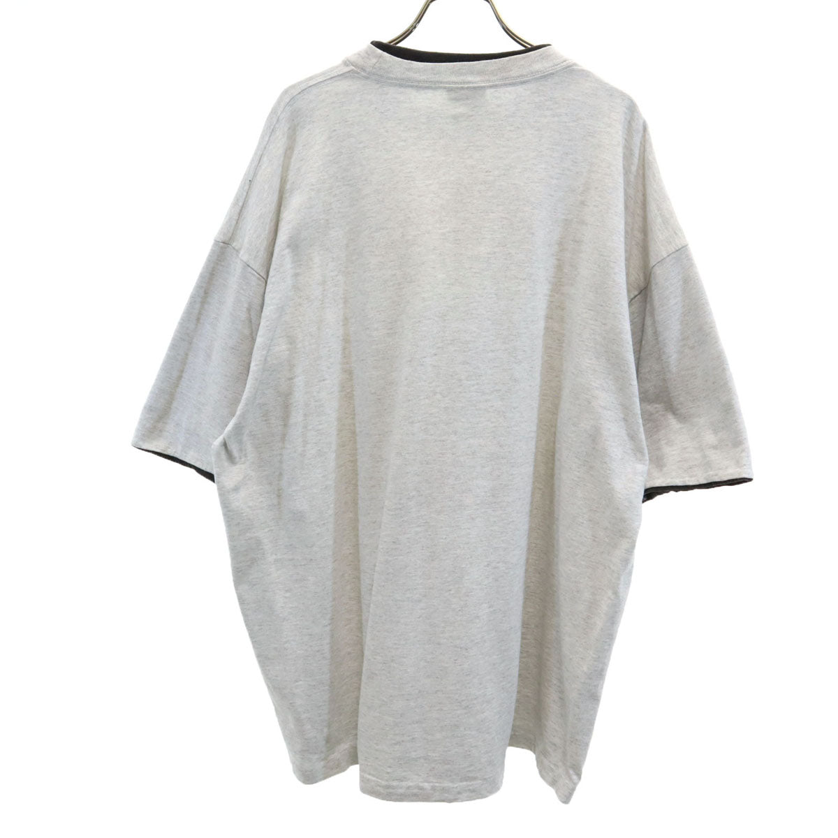 SIGNAL SPORTS シグナルスポーツ 90s USA製 オールド メッセージプリント 半袖 Tシャツ XXL グレー レイヤード ビッグサイズ メンズ