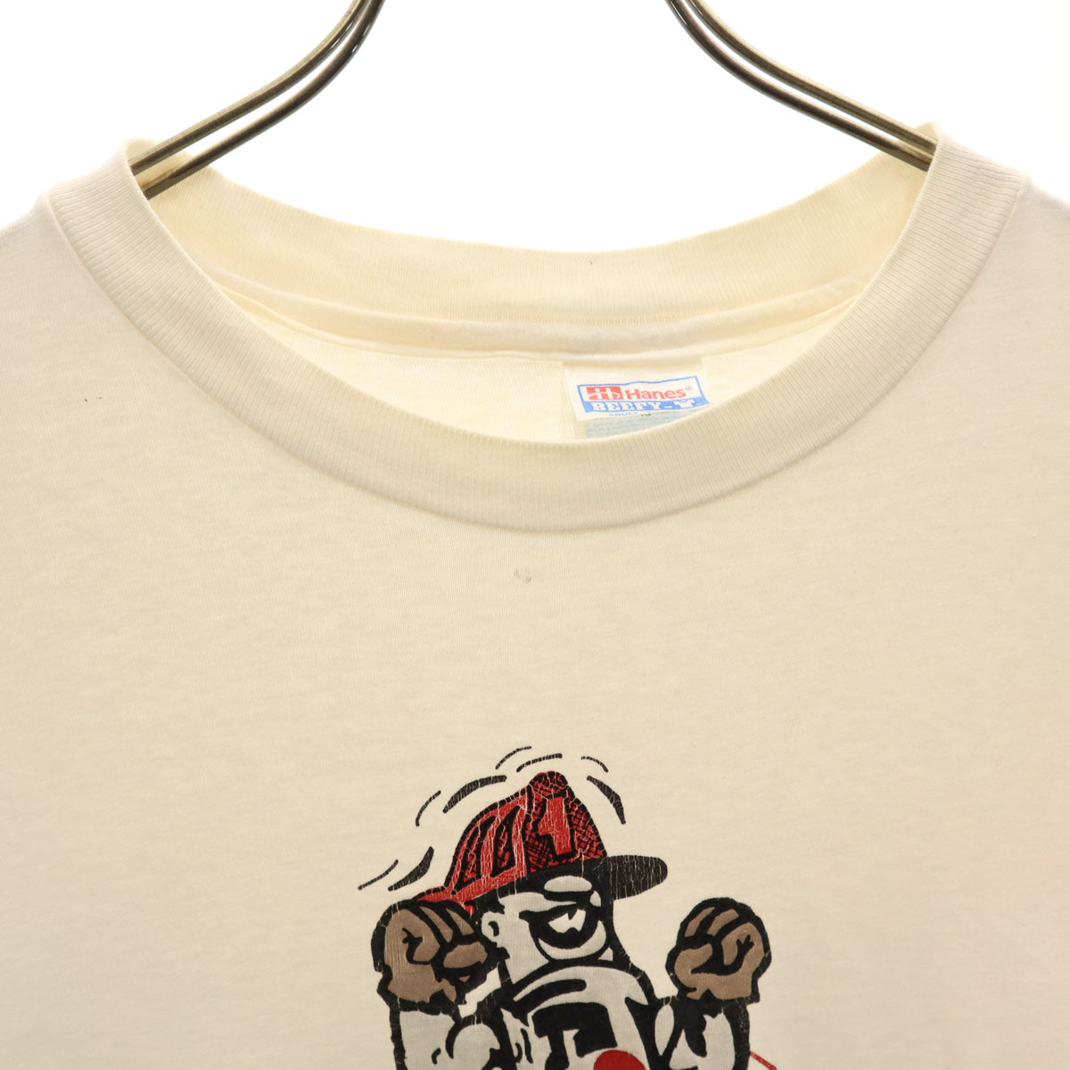 Hanes ヘインズ 90s USA製 オールド AJAX Tools 半袖 Tシャツ XL アイボリー シングルステッチ メンズ