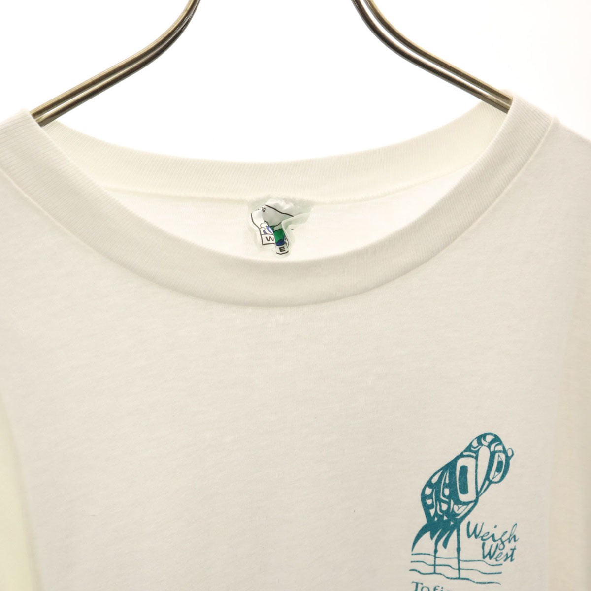 WAVES 90s カナダ製 オールド Tofino B.C. 半袖 Tシャツ XL ホワイト シングルステッチ メンズ