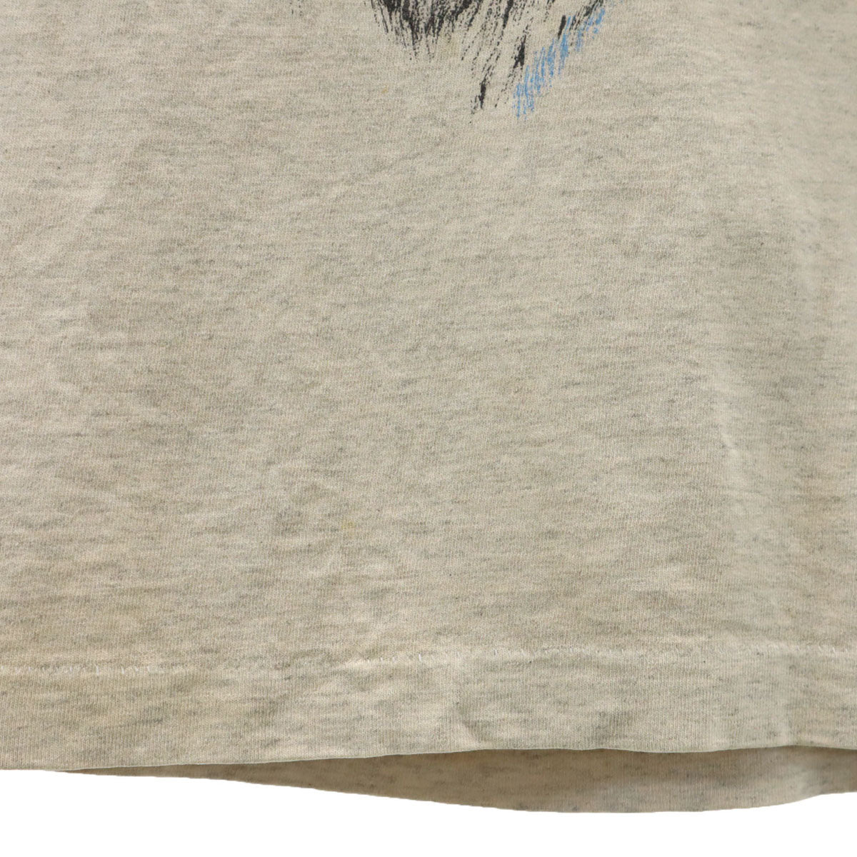 anvil アンヴィル 90s USA製 オールド オオカミ プリント 半袖 Tシャツ M グレー系 シングルステッチ アニマル柄 メンズ