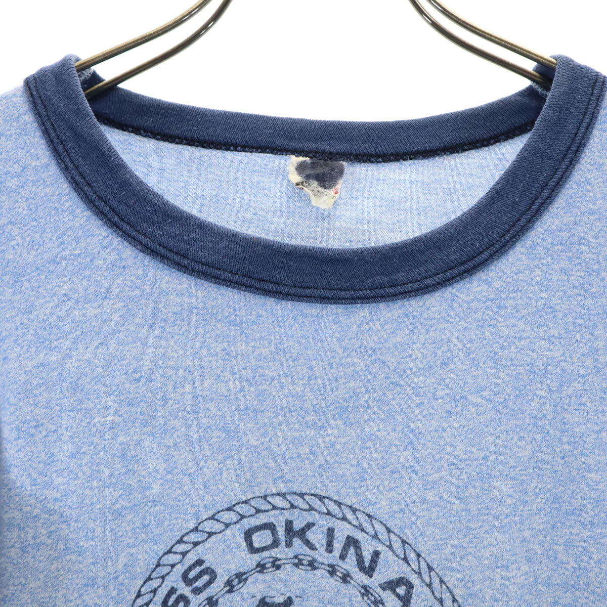 SCREEN STARS スクリーンスターズ 80s 90s オールド 半袖 リンガー Tシャツ ブルー トリム メンズ