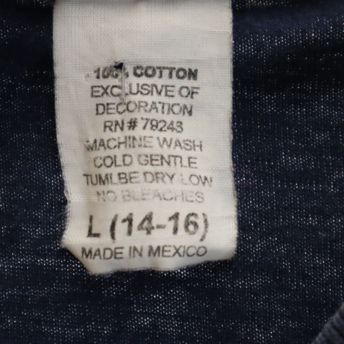 LOONEY TUNES ルーニーテューンズ プリント 半袖 Tシャツ L(14-16) ネイビー キッズ