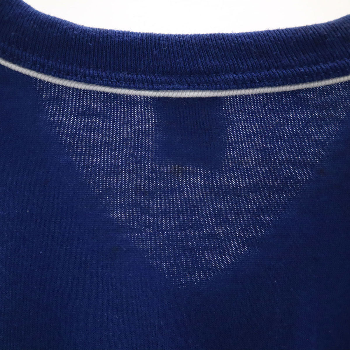 RUSSELL ラッセル 70s 80s ヴィンテージ 金ラッセル 半袖 Vネック Tシャツ L ブルー系 シングルステッチ メンズ