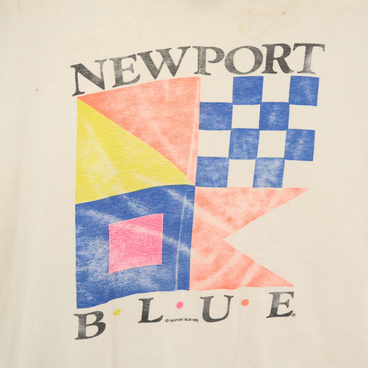 NEWPORT ニューポート 80s USA製 ヴィンテージ 半袖 Tシャツ XL ホワイト系 シングルステッチ メンズ