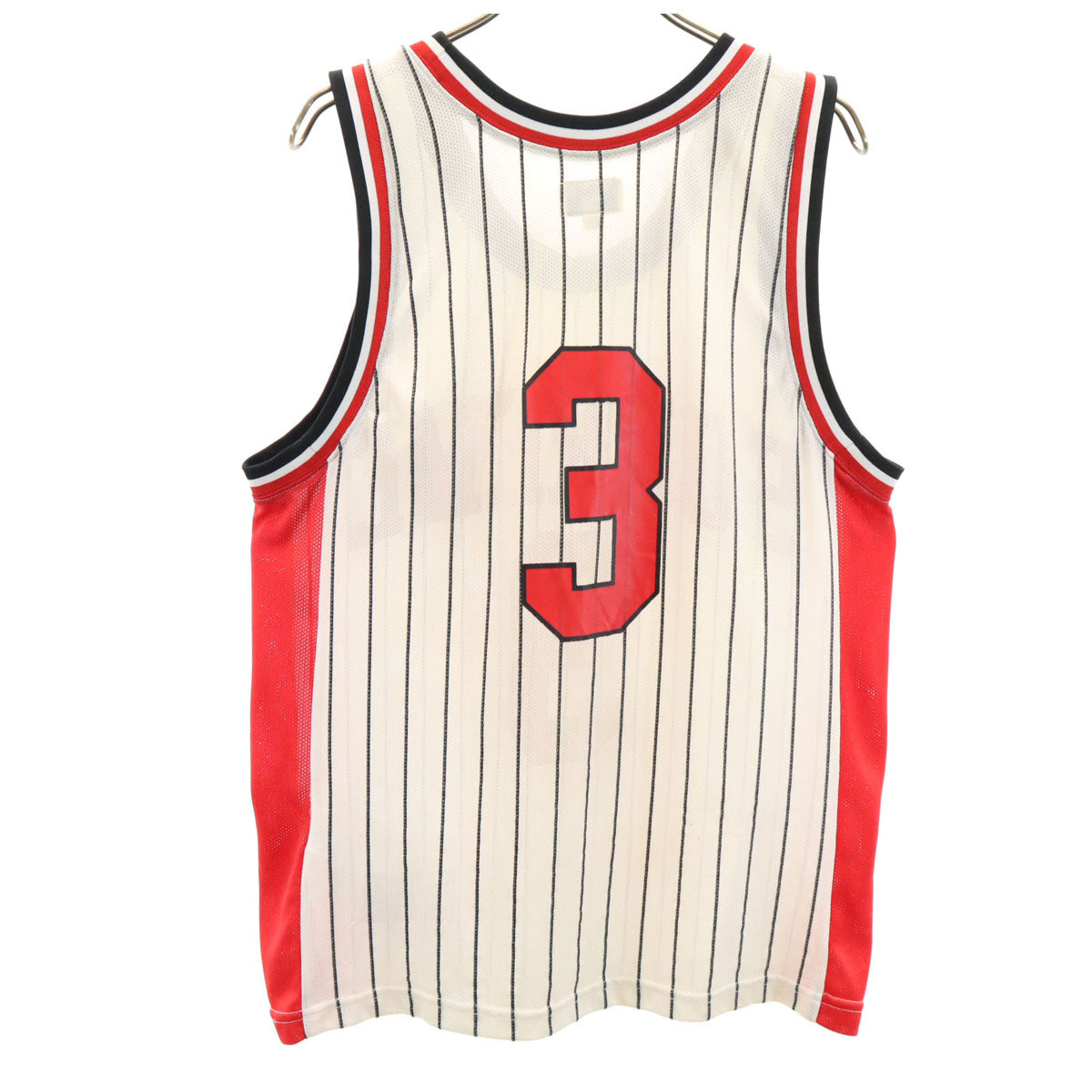 Supreme シュプリーム ストライプ柄 ノースリーブ ゲーム シャツ S ホワイト メッシュ メンズ