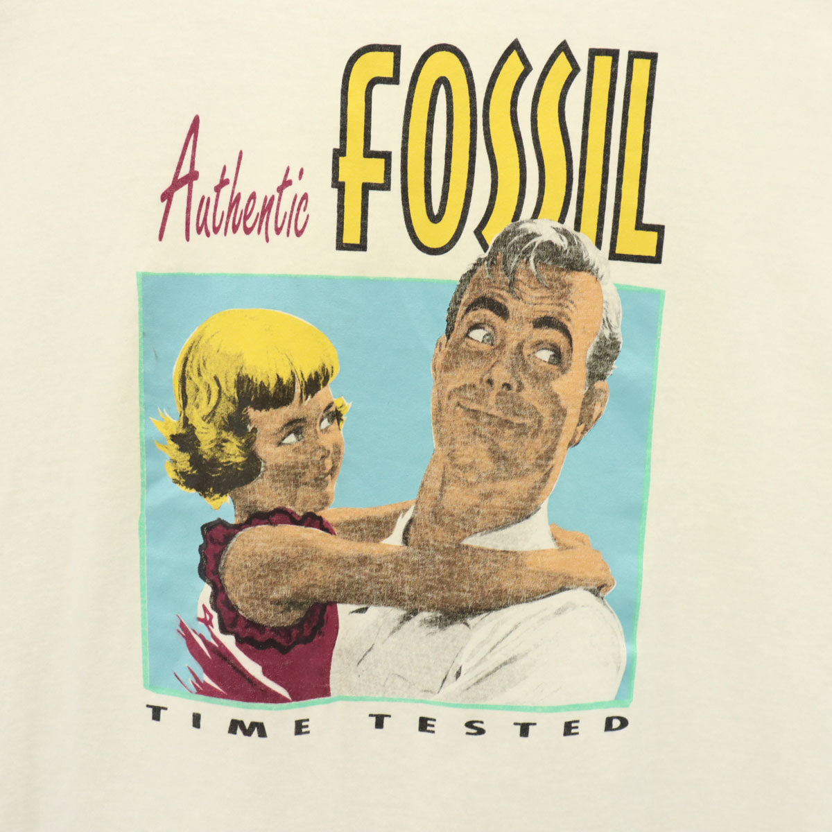 JERZEES ジャージーズ 90s USA製 オールド FOSSIL 半袖 Tシャツ L ホワイト メンズ