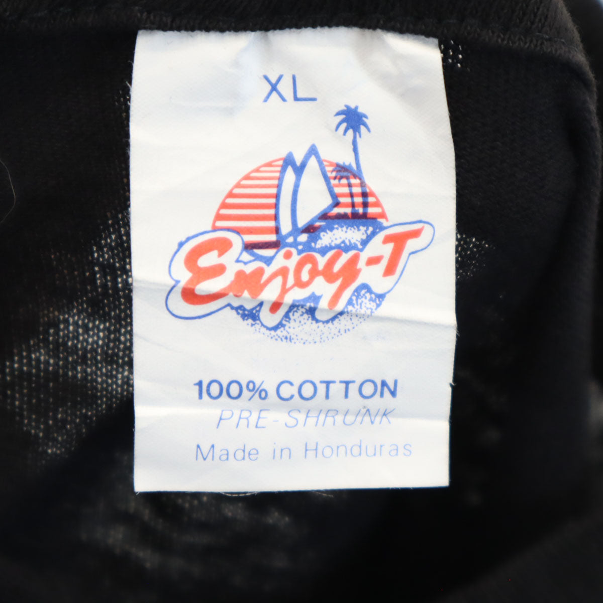 Enjoy-T エンジョイティー 90s オールド アニマル 半袖 Tシャツ XL ブラック シングルステッチ メンズ