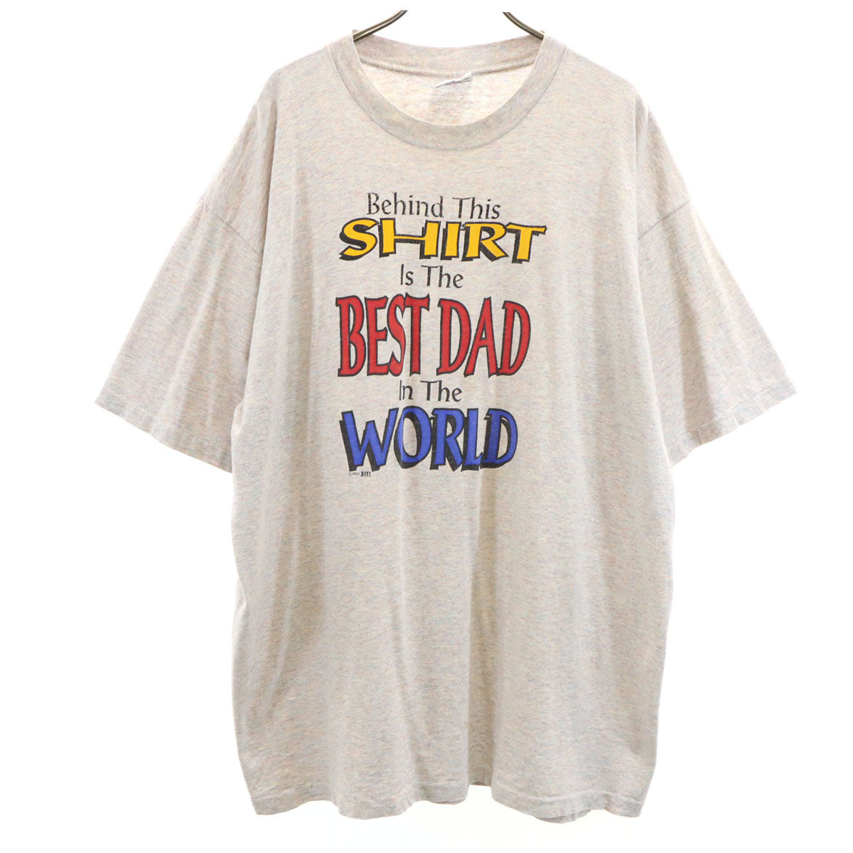 VOLUNTEER KNIT APPAREL ボランティア 90s USA製 オールド メッセージ 半袖 Tシャツ XXL マルチ シングルステッチ メランジ ビッグサイズ メンズ