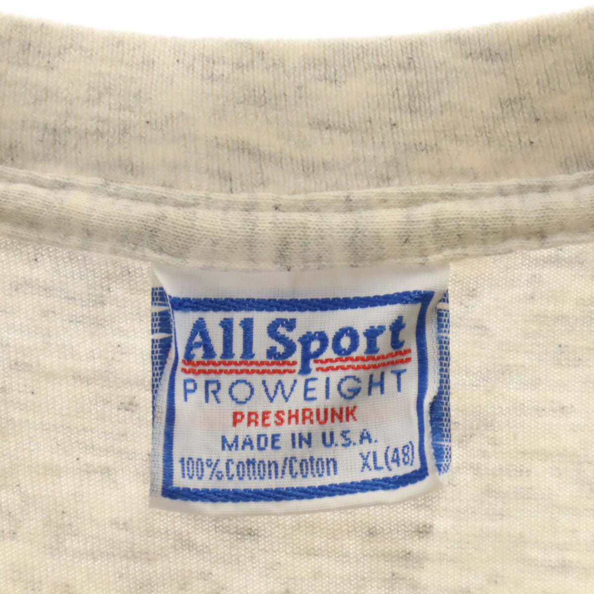 ALL SPORTS オールスポーツ 90s USA製 オールド AT&T 半袖 Tシャツ XL グレー シングルステッチ 企業モノ メンズ