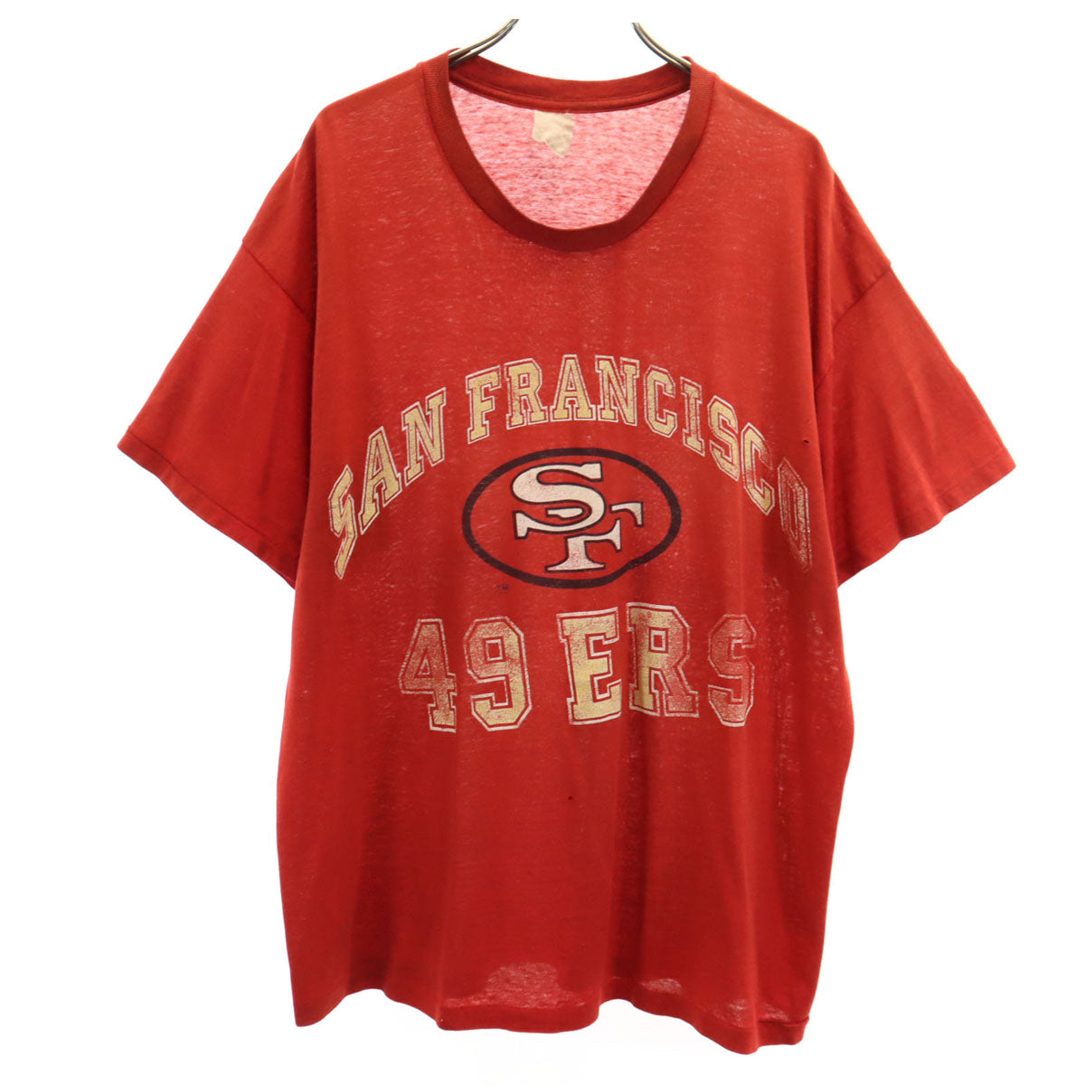 VINTAGE ヴィンテージ 80s 90s NFL サンフランシスコ・49ers 半袖 Tシャツ レッドブラウン シングルステッチ メンズ