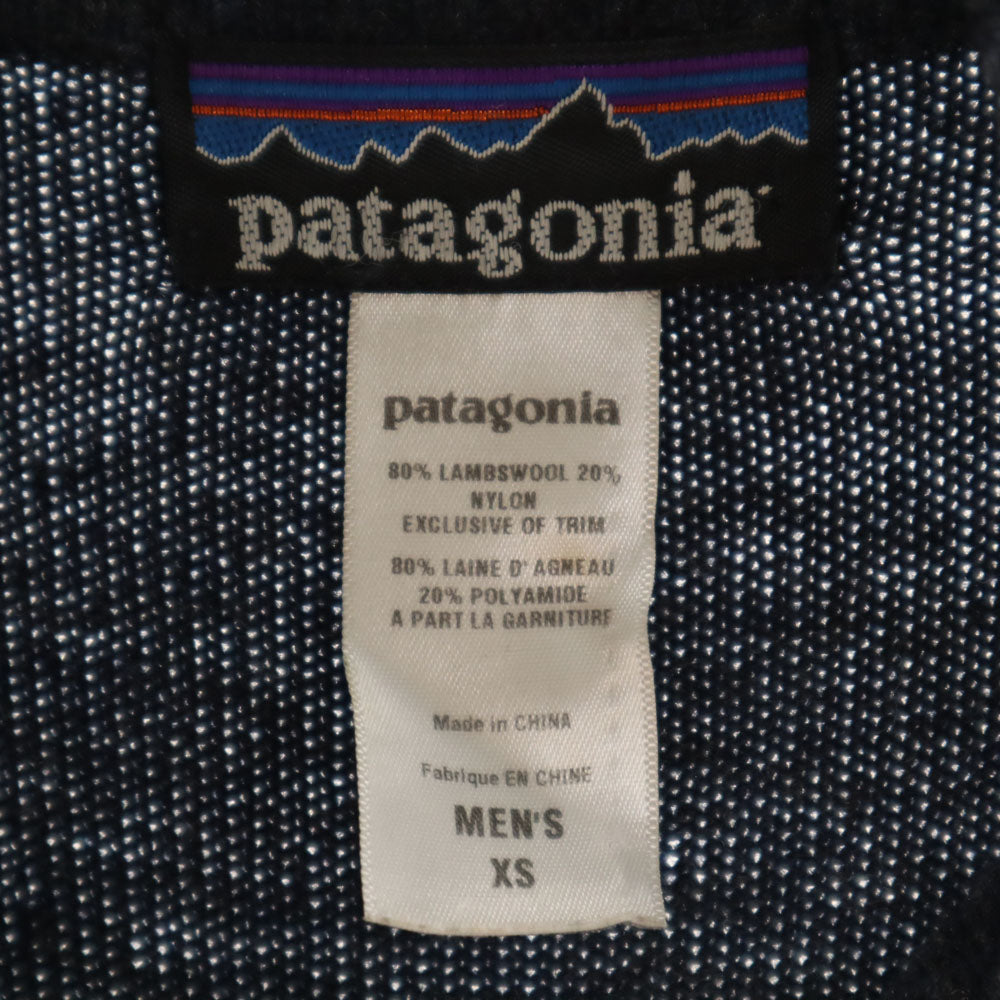 patagonia パタゴニア 50300F0 長袖 ハーフジップ セーター XS ネイビー ニット アウトドア メンズ