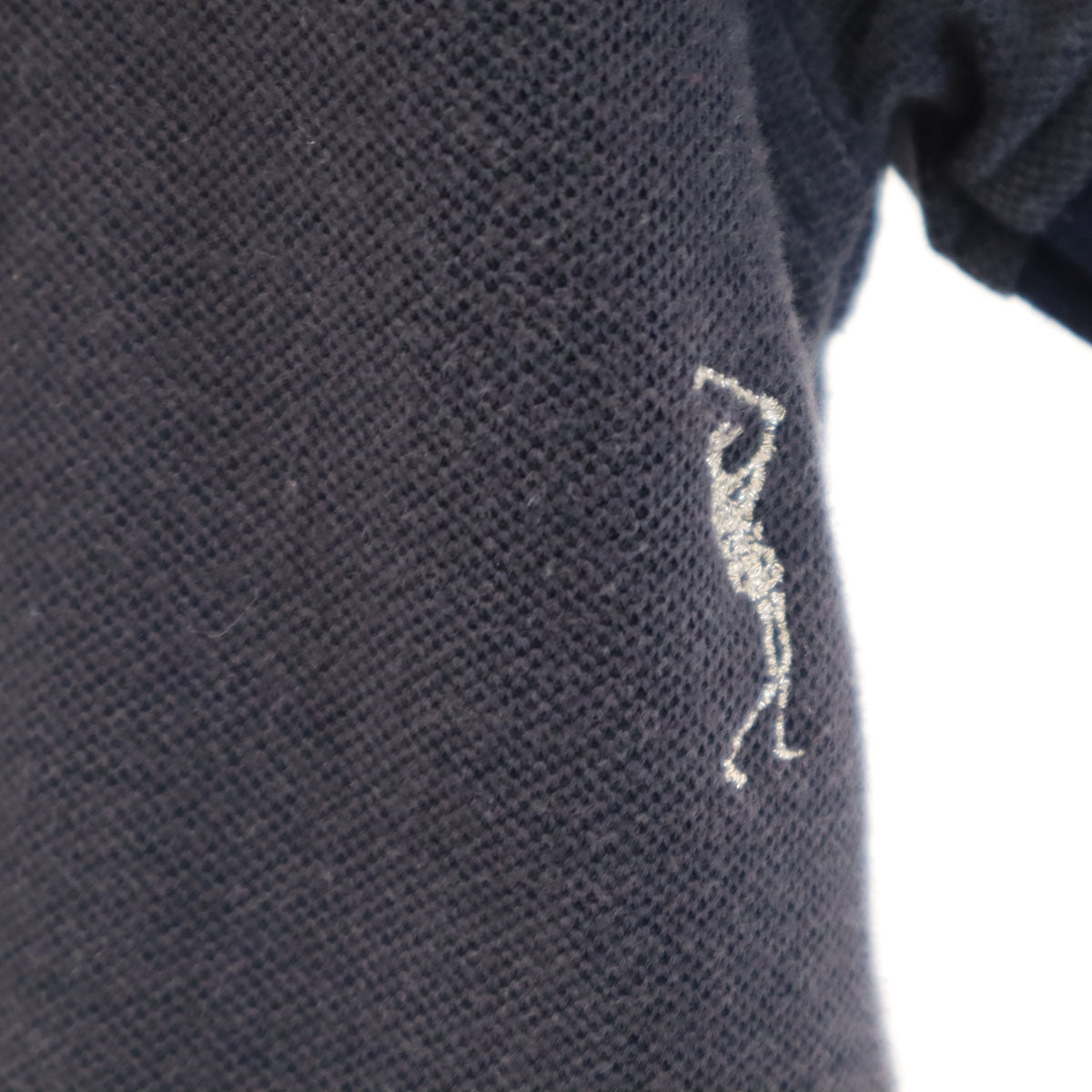 MARK&LONA マークアンドロナ 日本製 ゴルフ 半袖 ポロシャツ M ネイビー 鹿の子 レディース