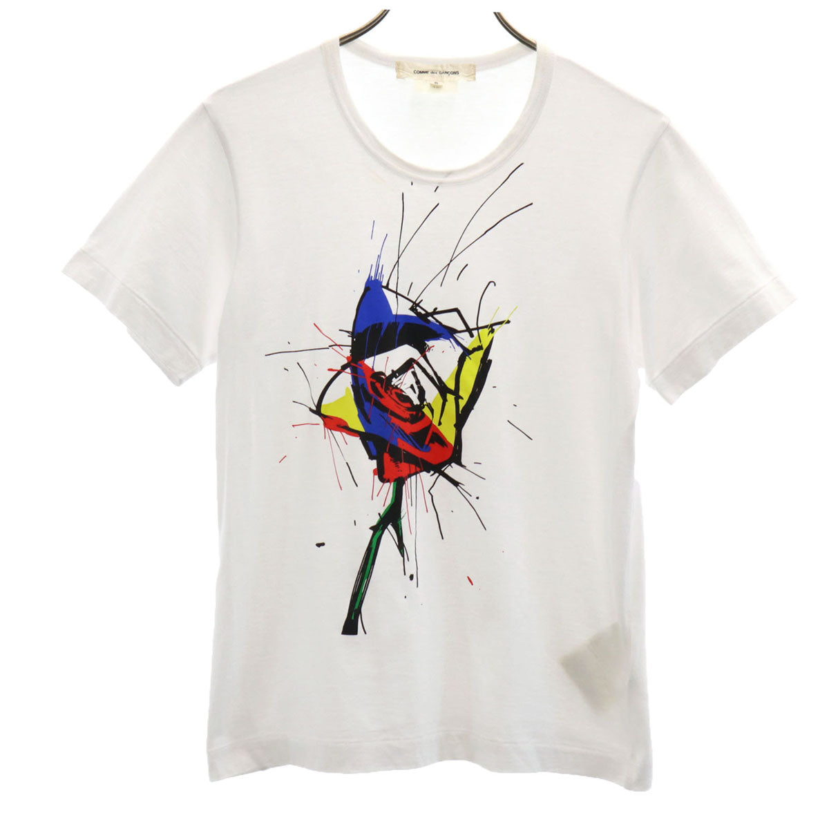 COMME des GARCONS コムデギャルソン 2015年製 日本製 半袖 Tシャツ S ホワイト メンズ