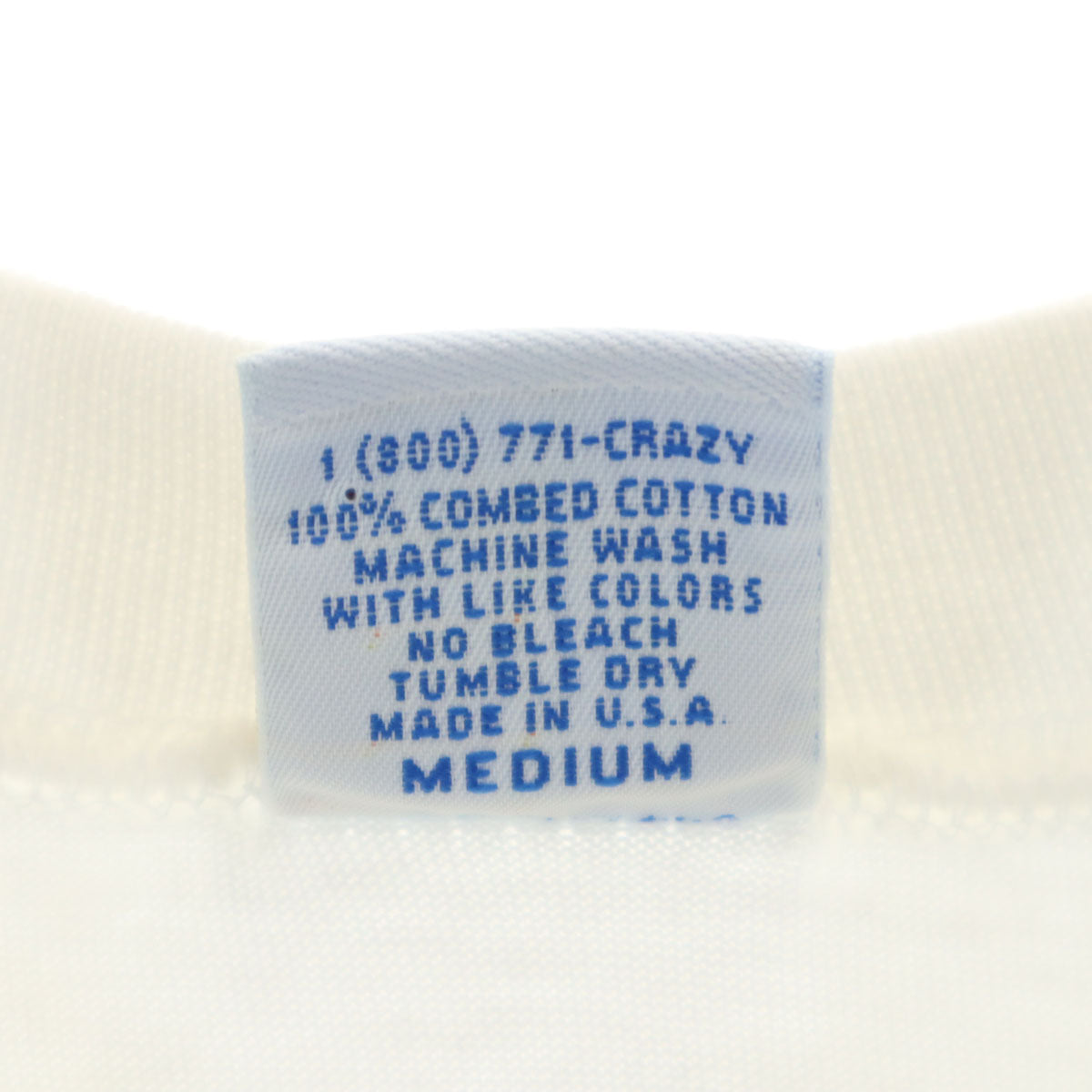 Crazy Shirt クレイジーシャツ 90s オールド USA製 プリント 半袖 ADOPT-A-CAT Tシャツ M ホワイト メンズ