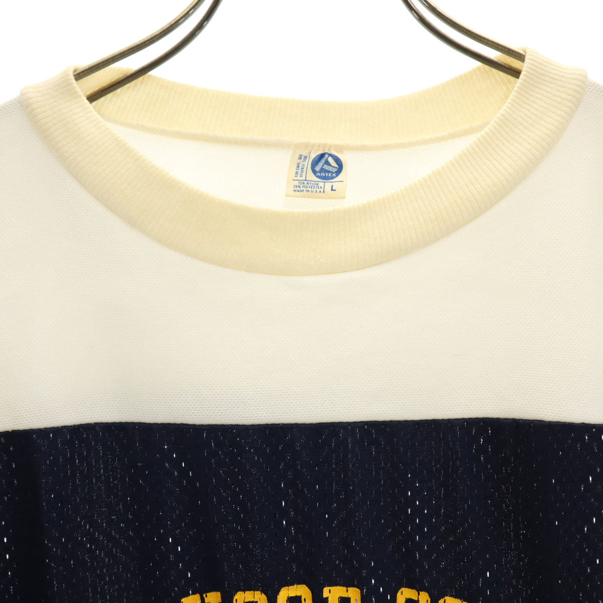 ARTEX アルテックス 70s 80s USA製 ヴィンテージ 半袖 フットボール Tシャツ L ネイビー メンズ