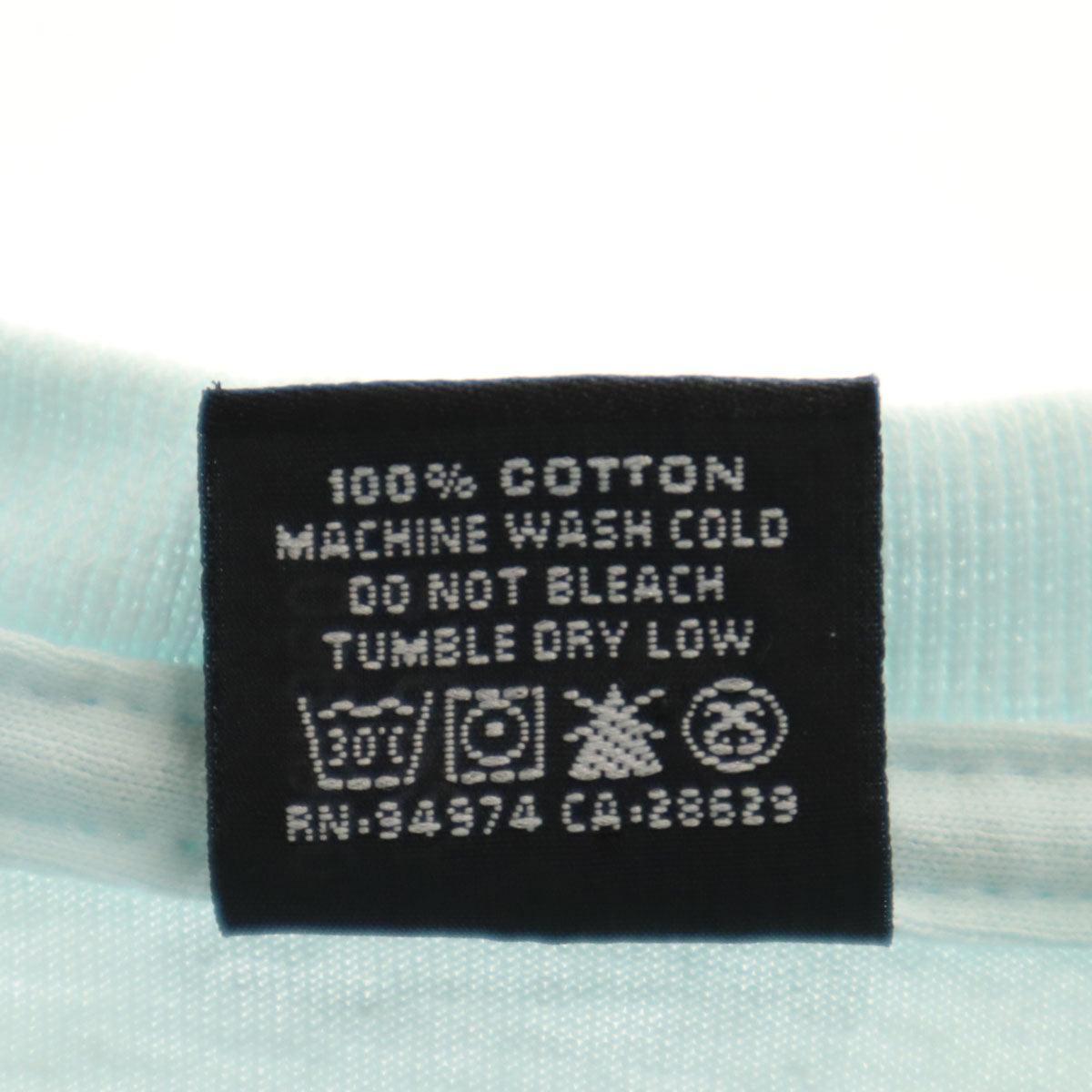 STUSSY ステューシー プリント 半袖 Tシャツ S ライトブルー メンズ