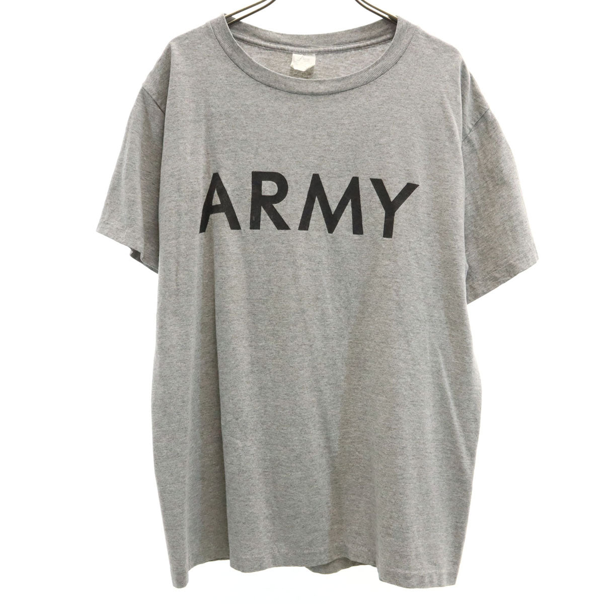 US ARMY 90s USA製 オールド 半袖 Tシャツ L グレー シングルステッチ メンズ