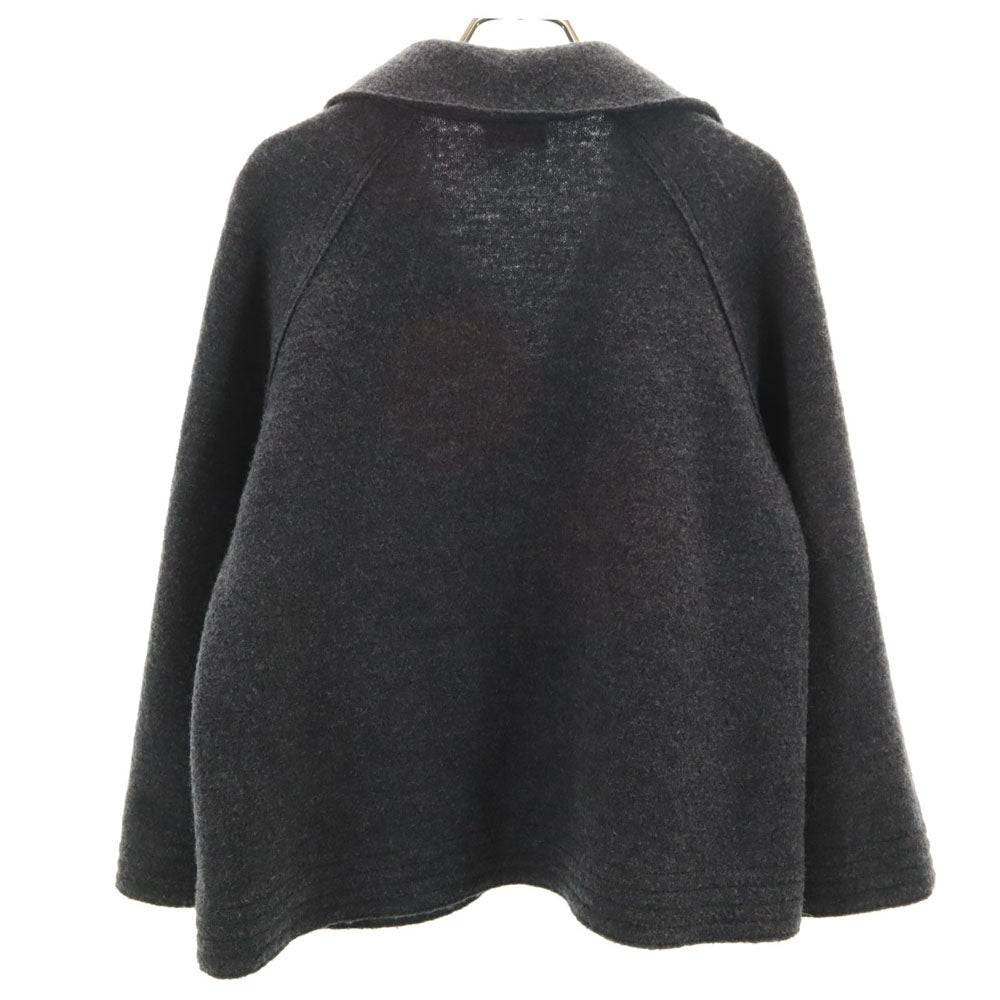 U by ungaro ユーバイウンガロ 日本製 圧縮ウール ジャケット L チャコールグレー レディース