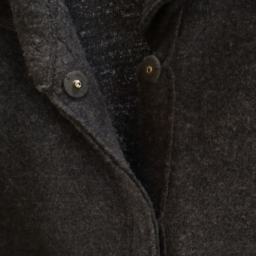 U by ungaro ユーバイウンガロ 日本製 圧縮ウール ジャケット L チャコールグレー レディース