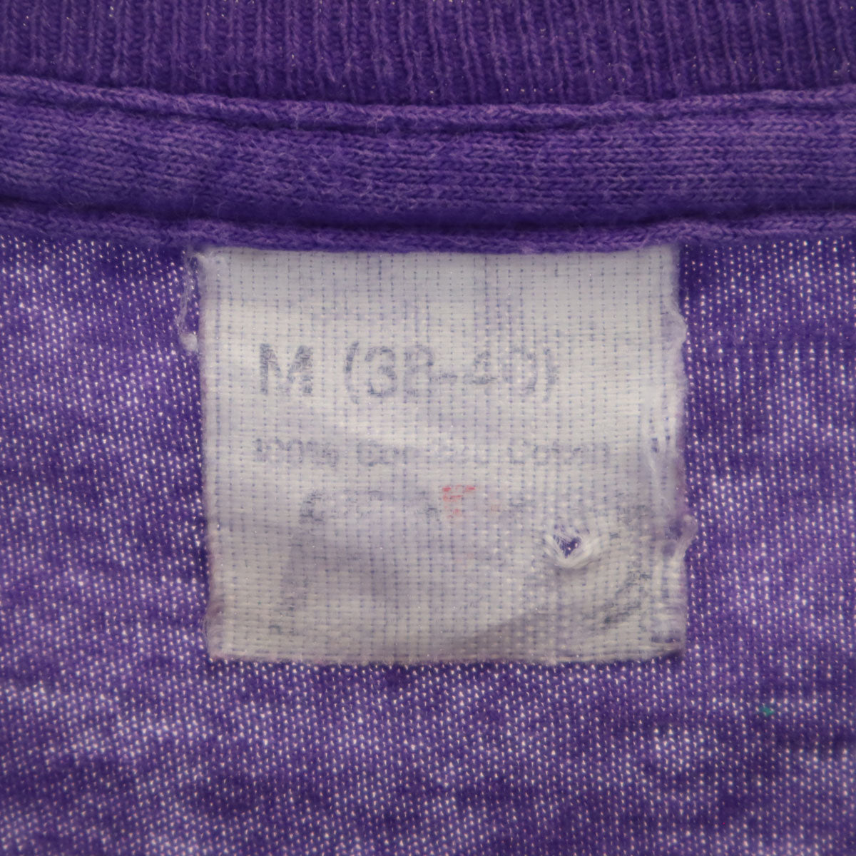 BVD 90s オールド 半袖 Tシャツ M パープル シングルステッチ ポケT 無地 メンズ