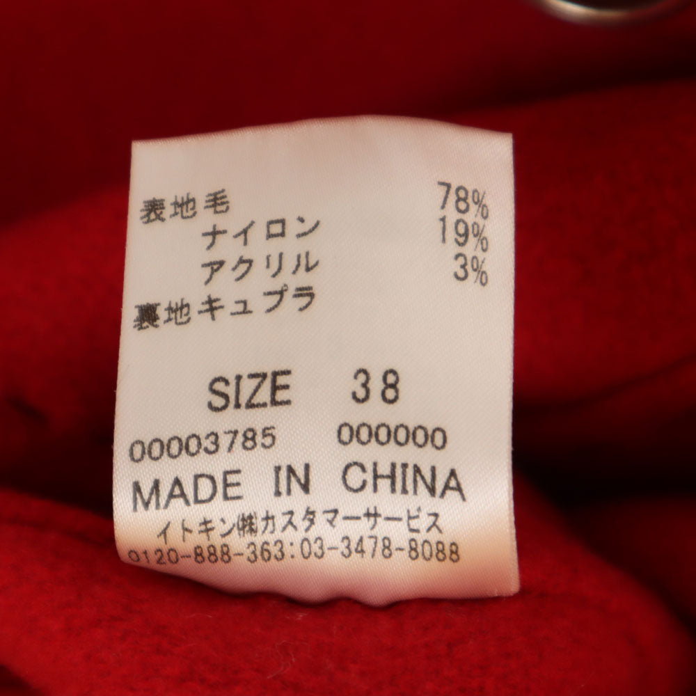 クレージュ ウールコート 38 レッド courreges レディース