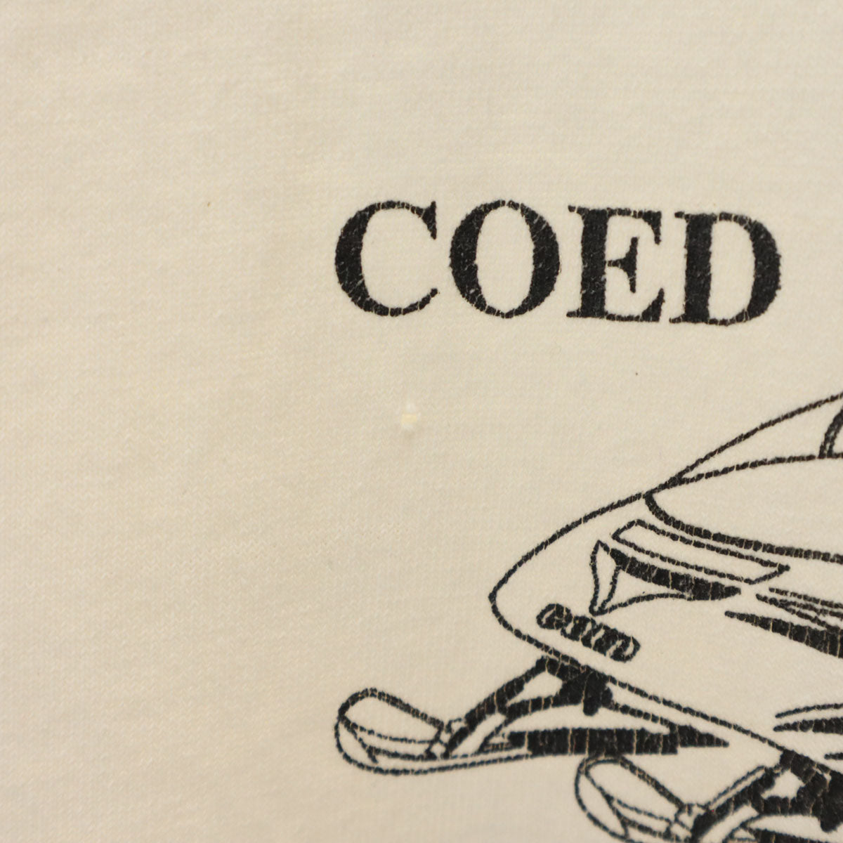 COED NAKED 90s USA製 オールド バックプリント スノーモービル 半袖 Tシャツ XL ホワイト シングルステッチ メンズ