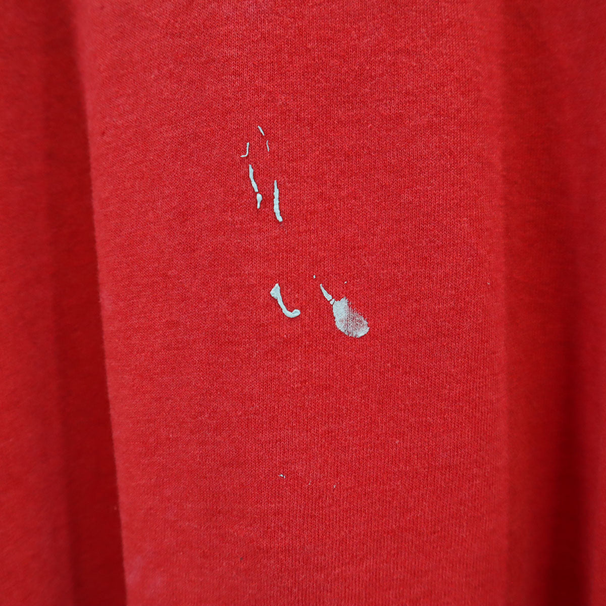 90s オールド 企業モノ バックプリント 半袖 Tシャツ レッド シングルステッチ メンズ
