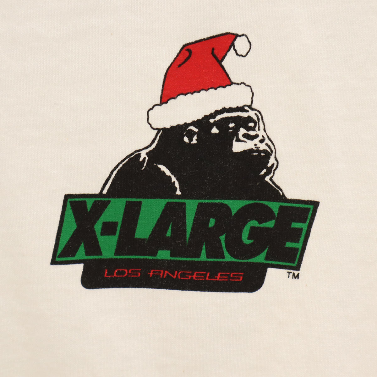 XLARGE エクストララージ 半袖 MERRY CHRISTMAS Tシャツ M ホワイト パッケージ缶付き メンズ