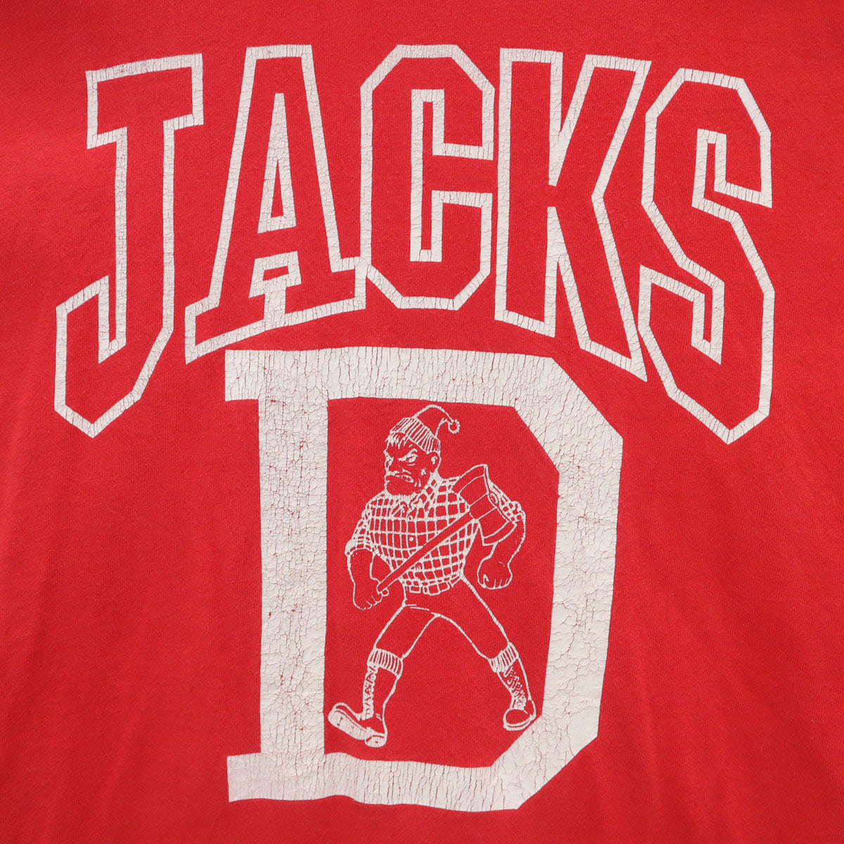 FRUIT OF THE LOOM フルーツオブザルーム 90s USA製 オールド JACKS 半袖 Tシャツ L レッド シングルステッチ メンズ