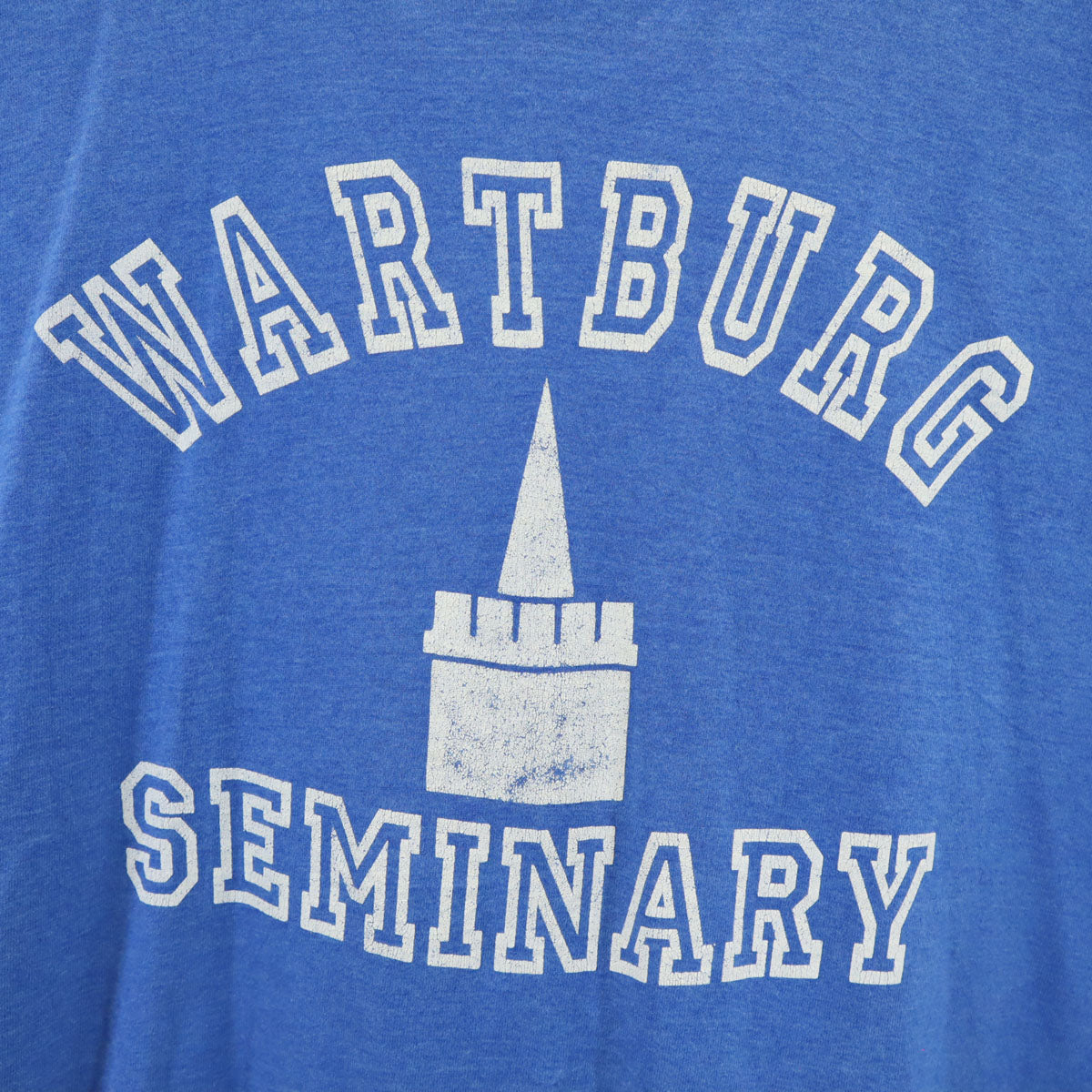 FRUIT OF THE LOOM BEST フルーツオブザルーム ベスト 90s オールド WARTBURG SEMINARY 半袖 Tシャツ XL ブルー シングルステッチ メンズ