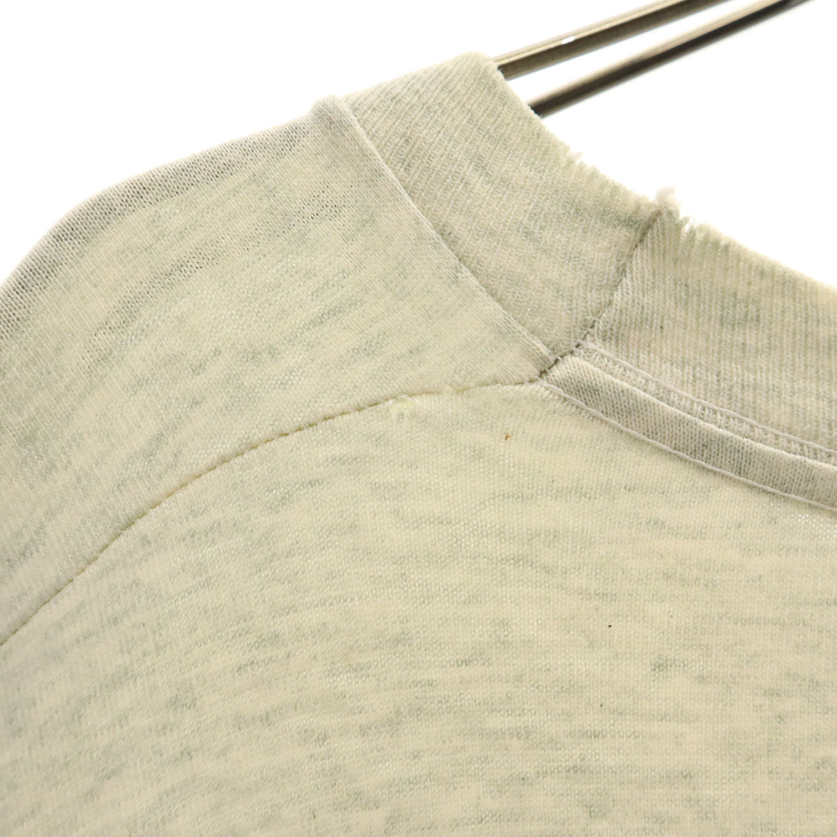 90s オールド メッセージ プリント 半袖 Tシャツ グレー シングルステッチ メンズ