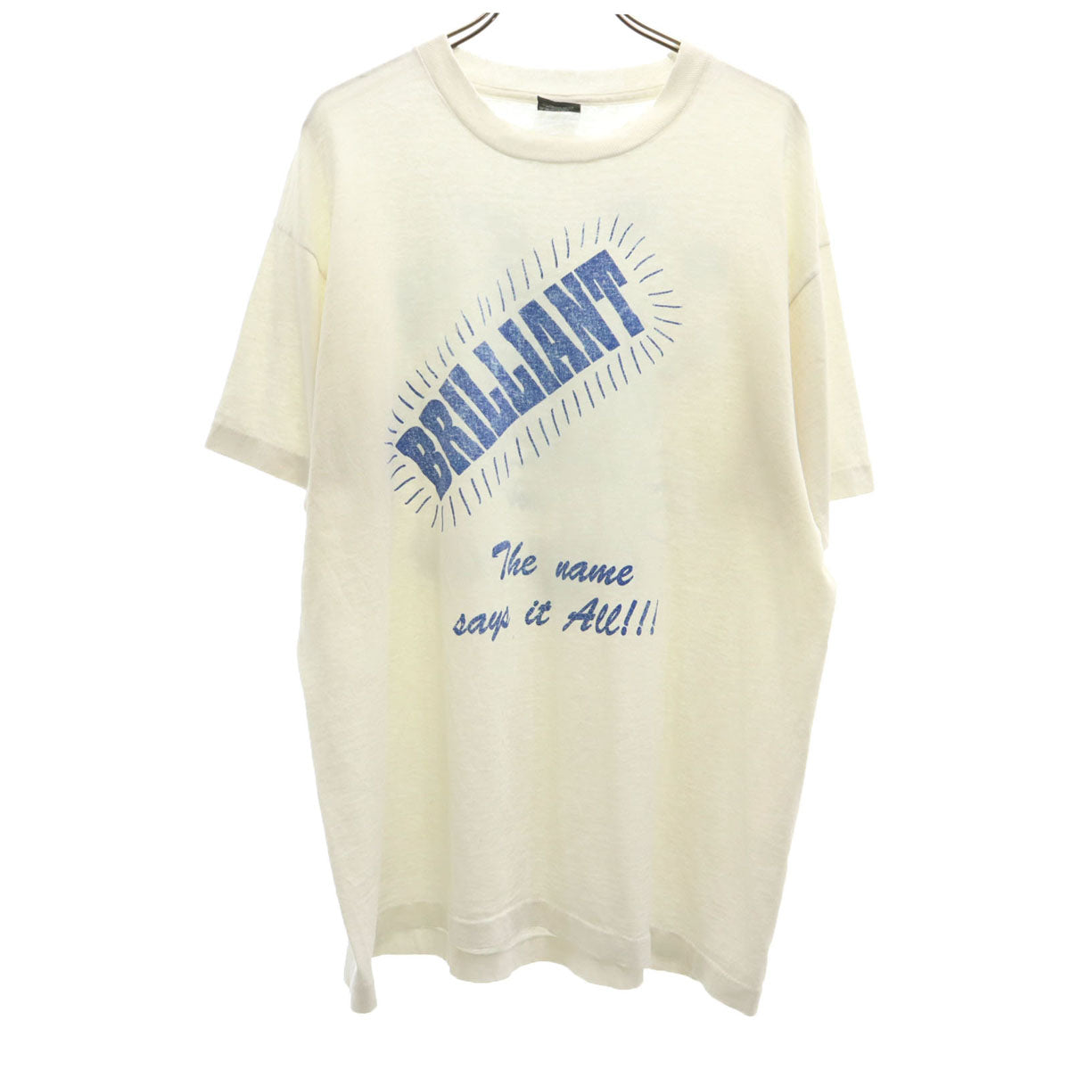 SCREEN STARS BEST スクリーンスターズベスト 90s USA製 オールド BRILLIANT 半袖 Tシャツ XL アイボリー シングルステッチ メンズ