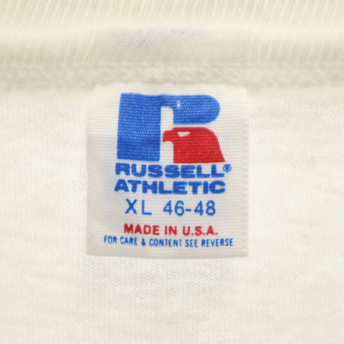 RUSSELL ATHLETIC ラッセルアスレチック 90s USA製 オールド DESMOINES 半袖 Tシャツ XL ホワイト メンズ