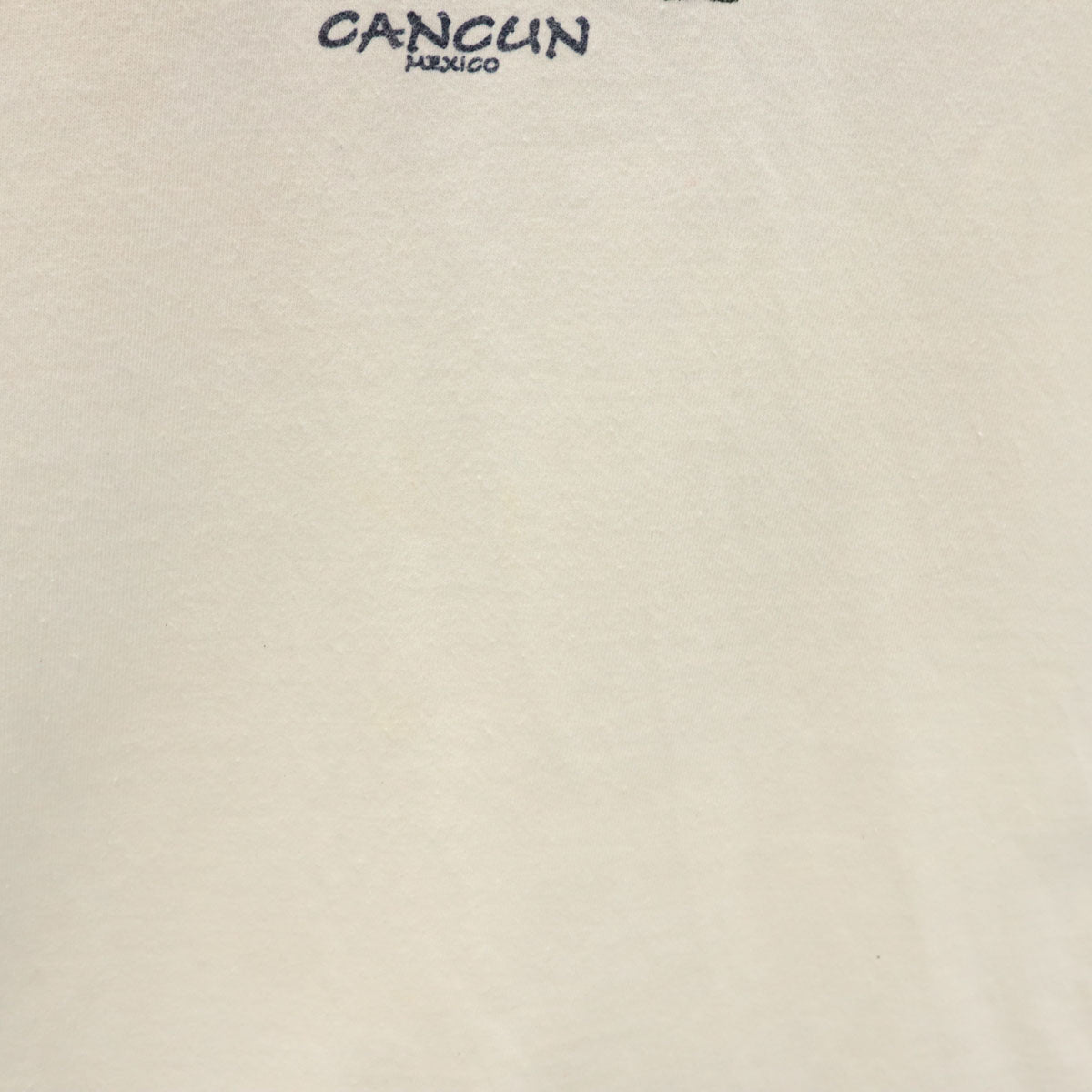 90s オールド バックプリント CANCUN イルカ 半袖 Tシャツ ホワイト シングルステッチ メンズ