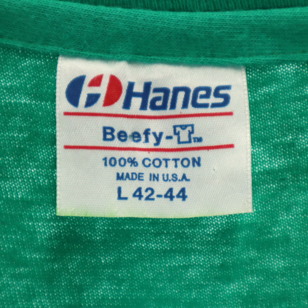Hanes ヘインズ 90s USA製 オールド SAINT PATRICK 半袖 Tシャツ L グリーン シングルステッチ メンズ