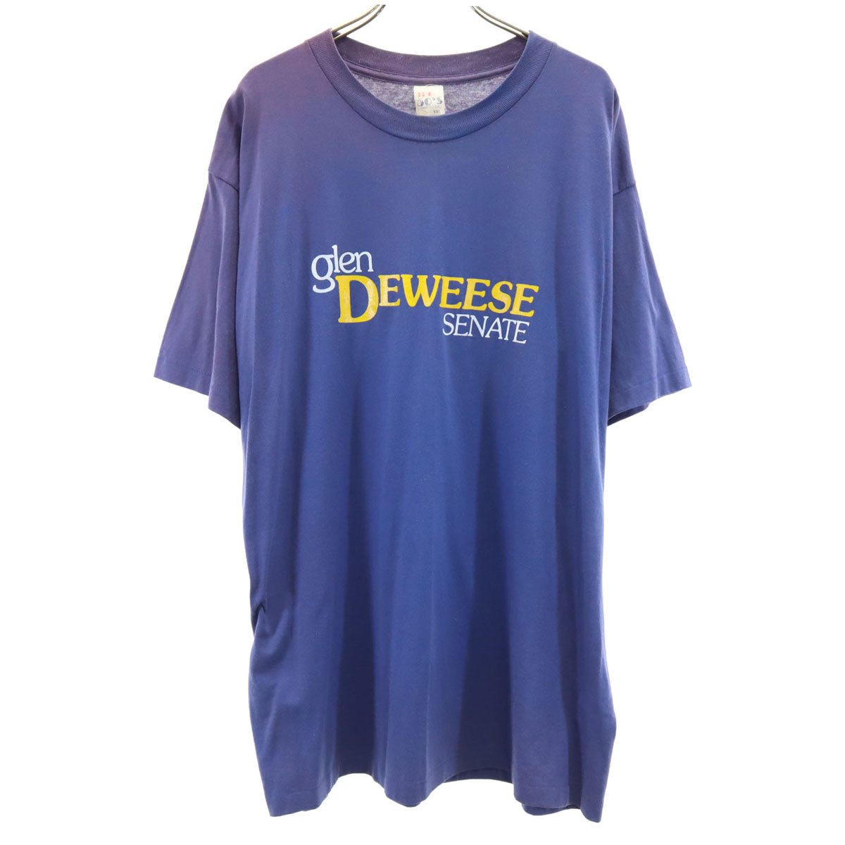 THE 50’S 90s USA製 オールド glen DEWEESE SENATE 半袖 Tシャツ XXL 青紫 シングルステッチ ビッグサイズ メンズ